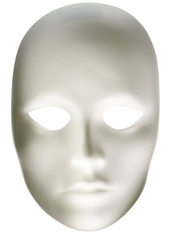 Chenille Kraft Creativity Street Plain Plastic Feminine Mask,White 4201 - Image 1