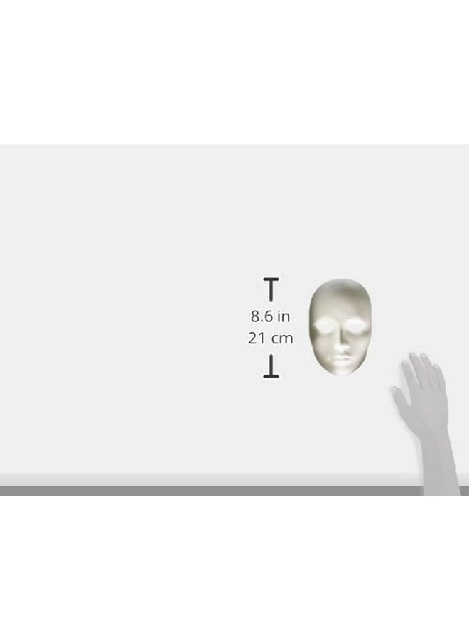 Chenille Kraft Creativity Street Plain Plastic Feminine Mask,White 4201 - Image 2