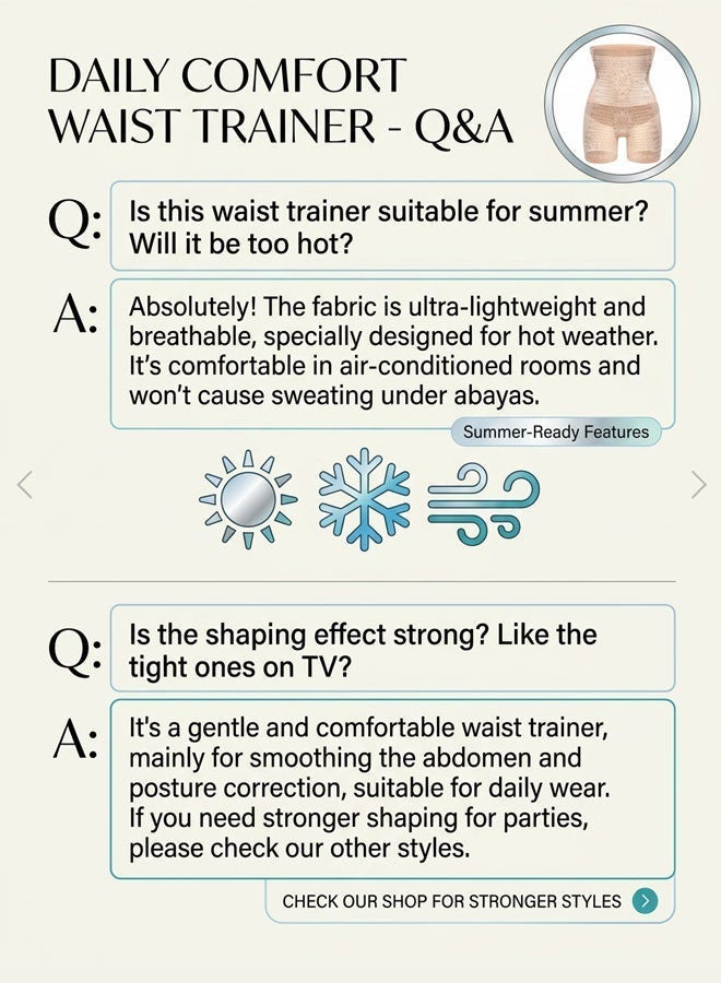 High-Waist Body Shaping Shorts-Lightweight & Breathable Everyday Essential – Gentle Support - Image 4