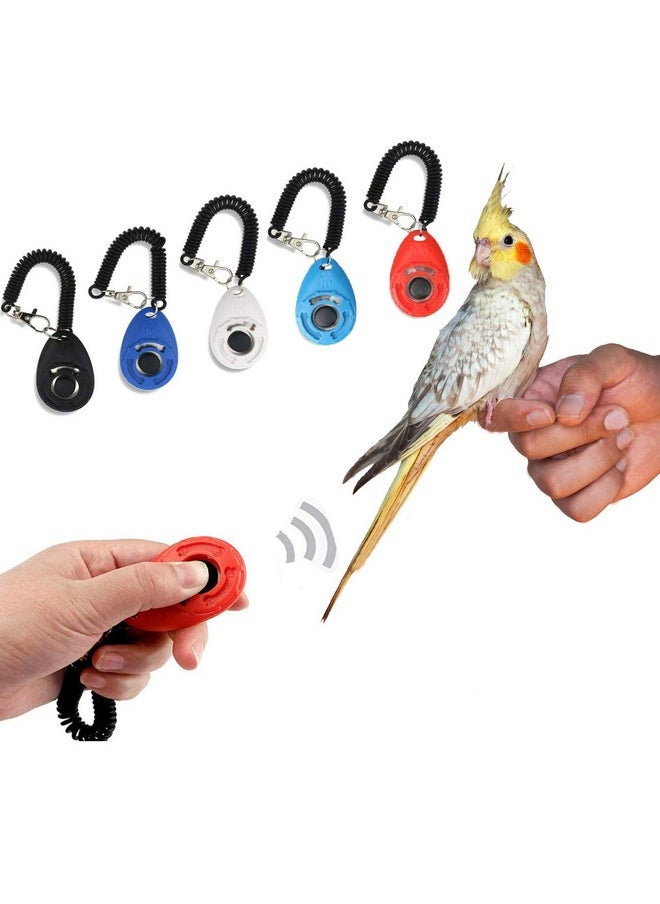 Sage Square Sage Square Pet Training Clicker with Wrist Strap and Strap Hook for Bird/Parrots/Cockatiel/Budgies/African Grey/Cockatoo (Random)  - Image 1
