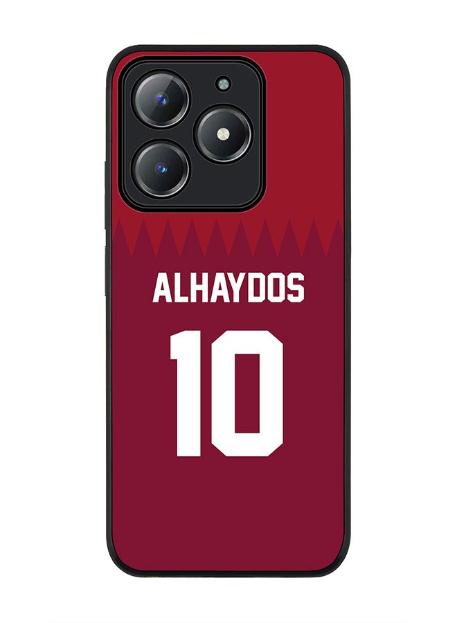 Stylizedd For Realme C63 / Realme C61 4G Case,Slim fit Camera Protection, Shockproof Thin Phone cover  - Football - Qatar,  Alhaydos - Image 1
