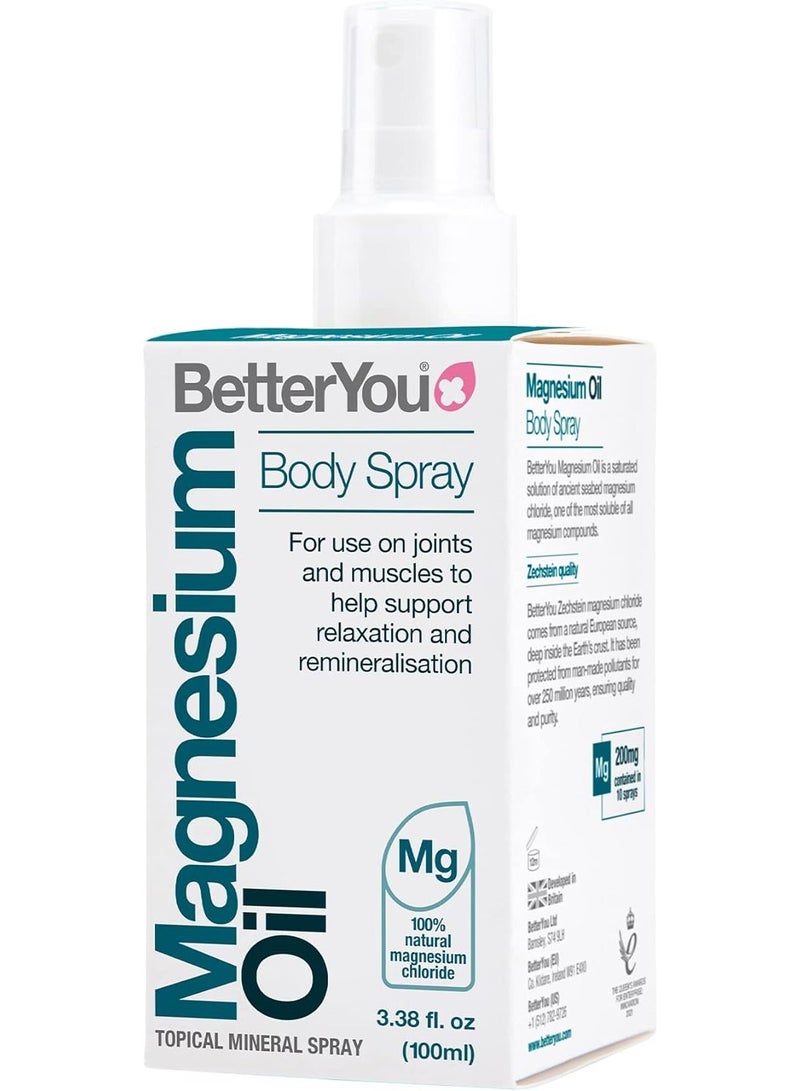 BetterYou Magnesium Oil Body Spray - 100mL - Image 1