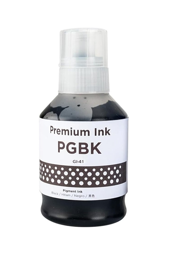 Terabyte GI-41 Black Ink bottle Set 2-Pack High Capacity 135ml for Cann GI-41 GI 41 Compatible for CANN PIXMA G1420 G2420 G2460 G3420 G3460 Printer, Prints Up to 8,000 Pages - Image 1