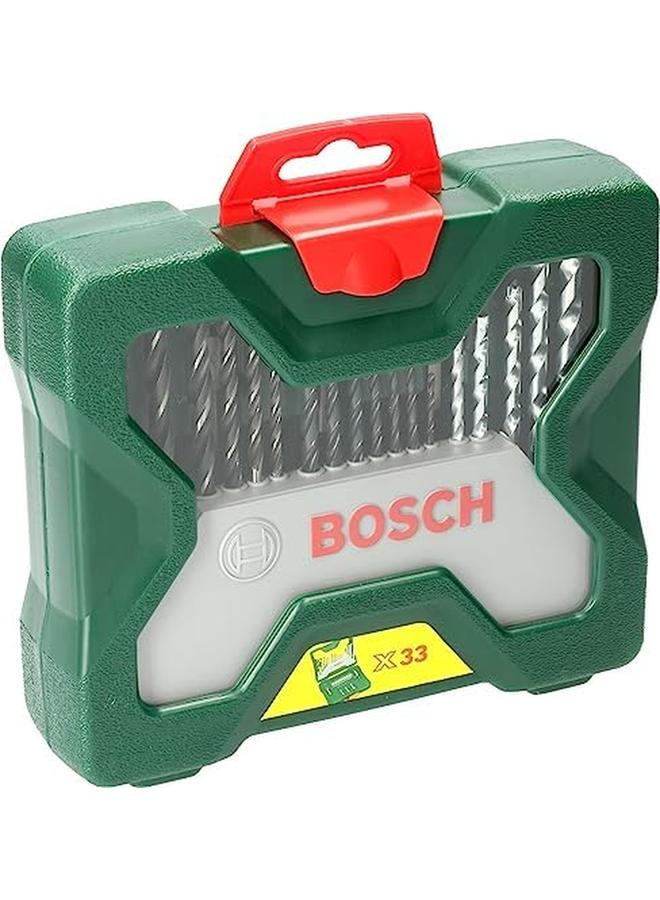 BOSCH X Line Drill Line Set 33 Pieces Ideally Equipped To Handle Virtually Any Task Versatile Diy Enthusiast Set For Drilling Inch Wood And Metal - Image 3