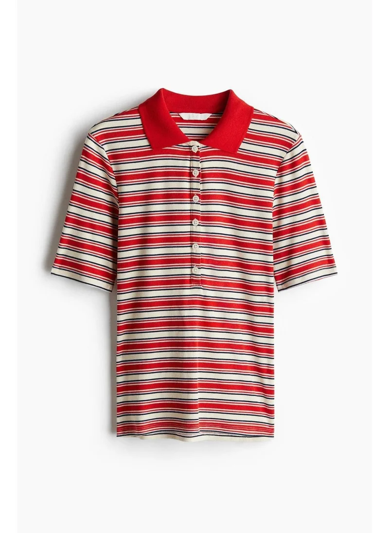 اتش اند ام قميص بولو مضلع