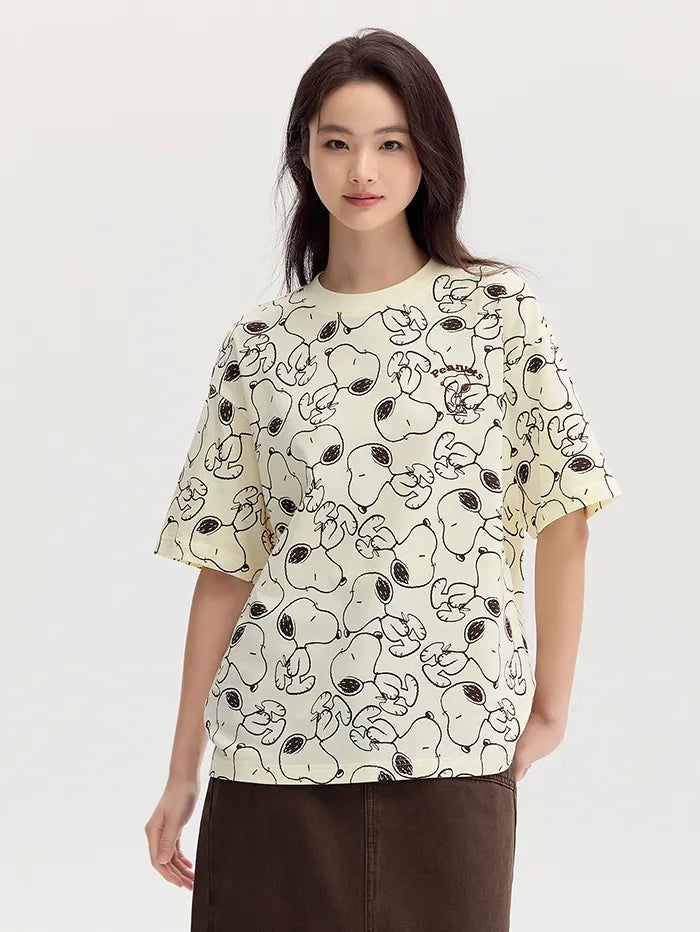 سيمير تيشيرت بنمط طبعات للنساء - Image 1