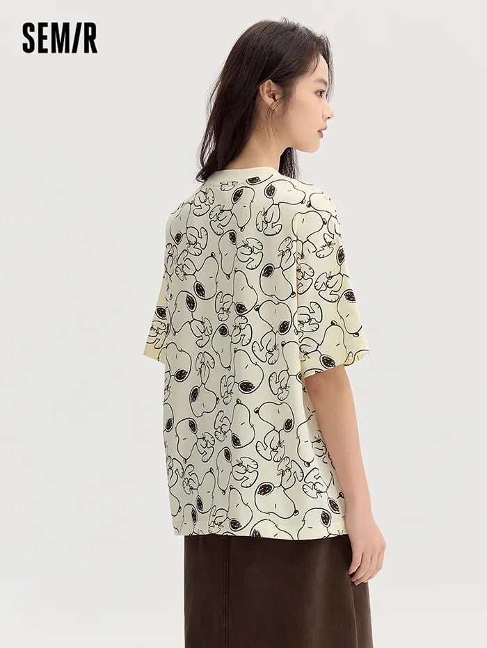 سيمير تيشيرت بنمط طبعات للنساء - Image 4