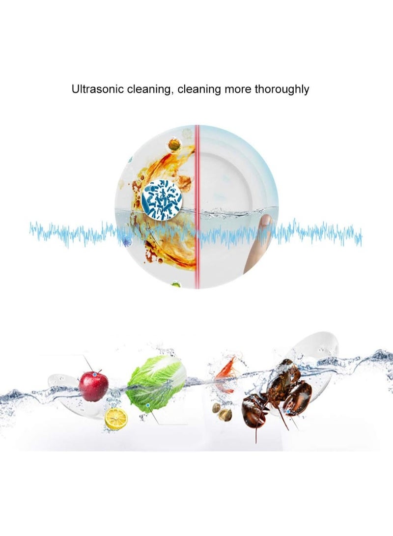 NANAO Mini Ultrasonic Dishwasher | Multifunctional Kitchen Dishwasher | Portable USB Dish Washing Machine Cleaner Household Small Installation-free Dishwasher for Trip/Apartment/Home/Dorm - Image 2