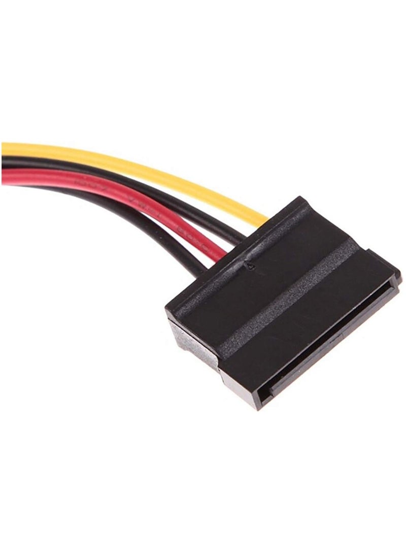 SOLDOUT SATA To IDE Power Cable 4 Pin IDE Male To 15-Pin SATA Female Port Cable (Single SATA) - Image 4
