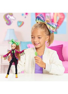 Just Play 10 Inch Singing Doll Sings Hit Song Titled "Nonstop" Pink Jacket With Rainbow Fringe By Just Play  - Image 3