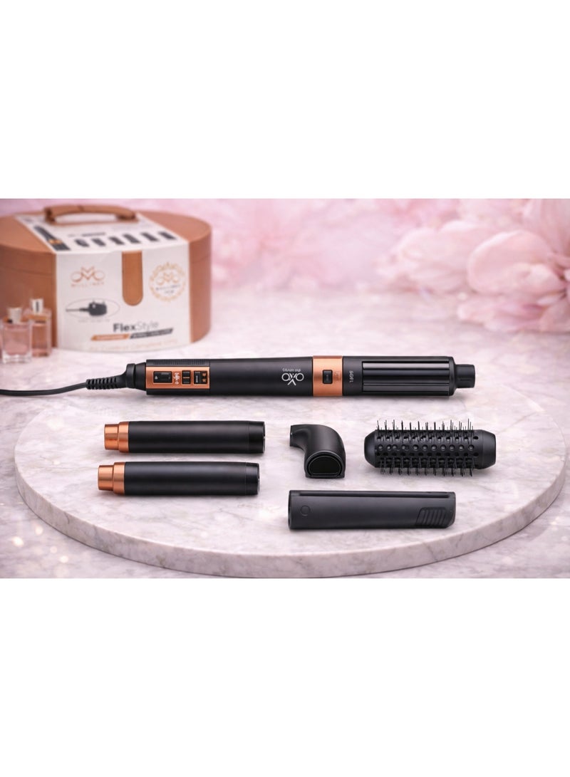 Mulliner ML-9002B 7-in-1 Air Styling & Drying System | 110000RPM High Speed Motor | 1200W Hair Dryer Brush | Volumiser & Styler | 220-240V - Image 4