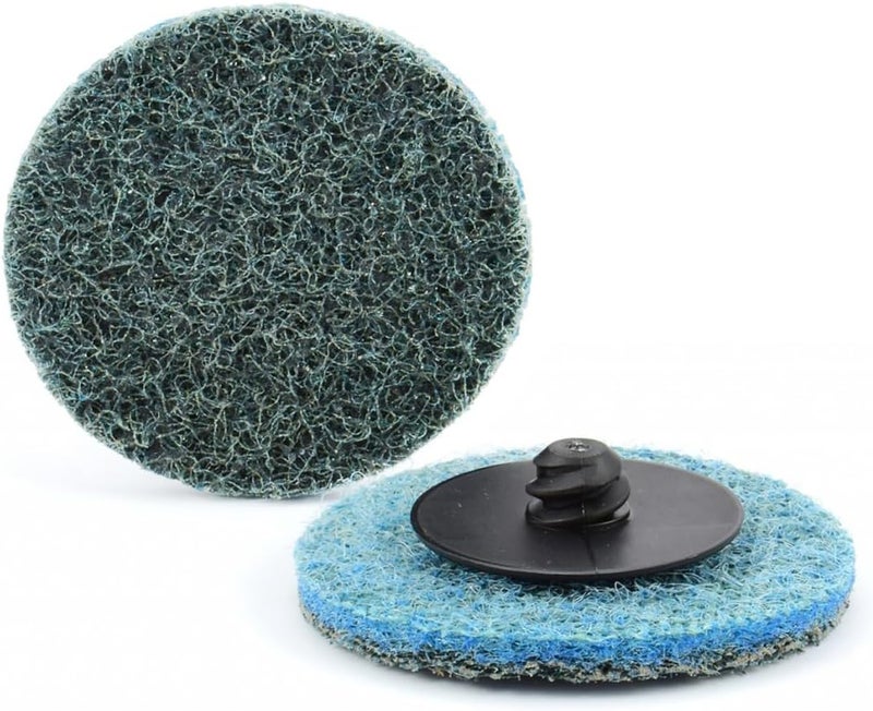 COSPOF 3 Inch Quick Change Sanding Discs, 25 Pack Fine Sanding Discs, Surface Conditioning Discs for Die Grinder(Blue-Fine). - Image 3