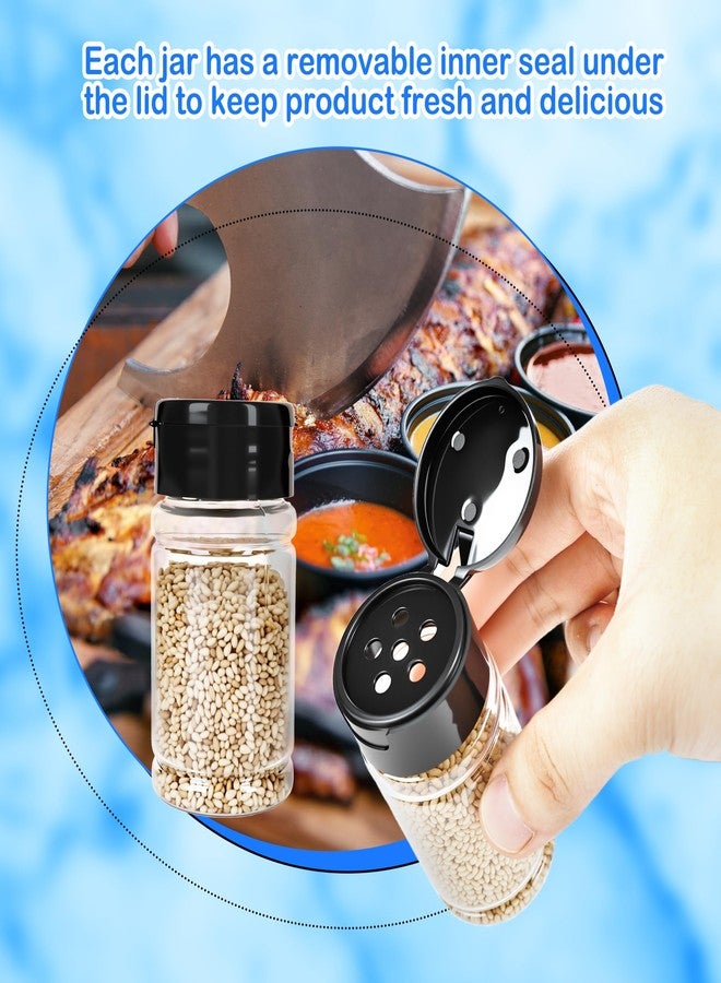 Conagel 48 Pack 2.7 oz Plastic Spice Jars with Lids Small Empty Clear Spice Bottles Seasoning Shaker Containers for Kitchen Travel Camping Spice Organization, 3 colors - Image 5