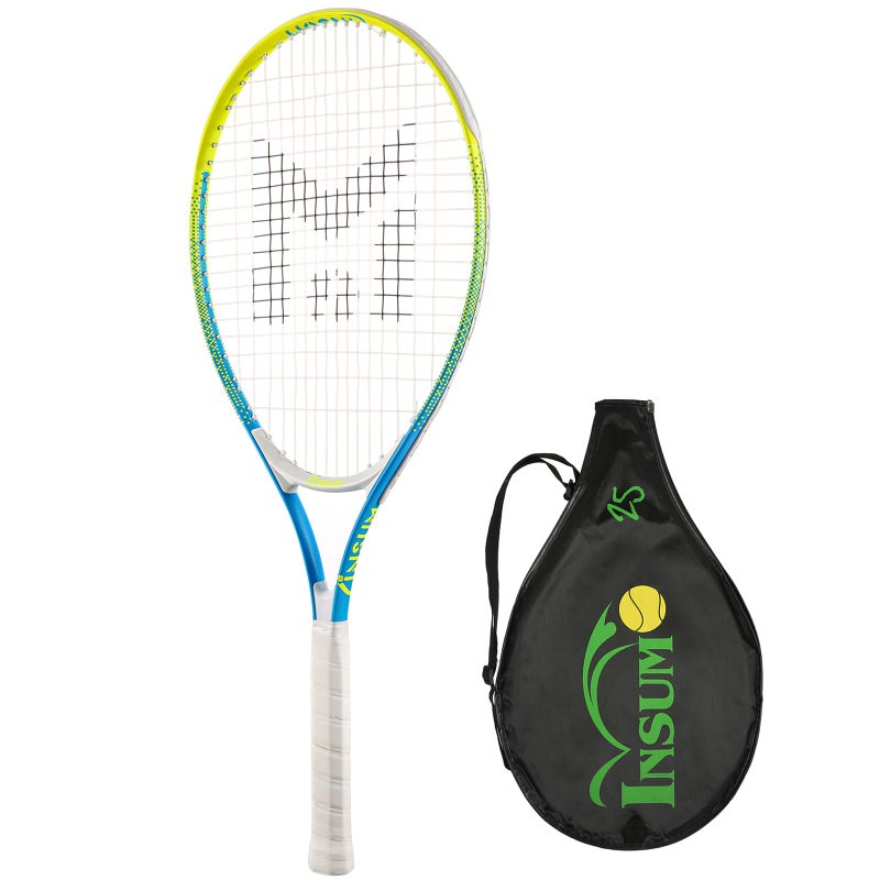 INSUM 25 inch Kids Tennis Racket for Aged 10~12 Beginner, Multi-Color & Size Youth Tennis Racket Come with Shoulder Cover Bag for Carry - Image 1