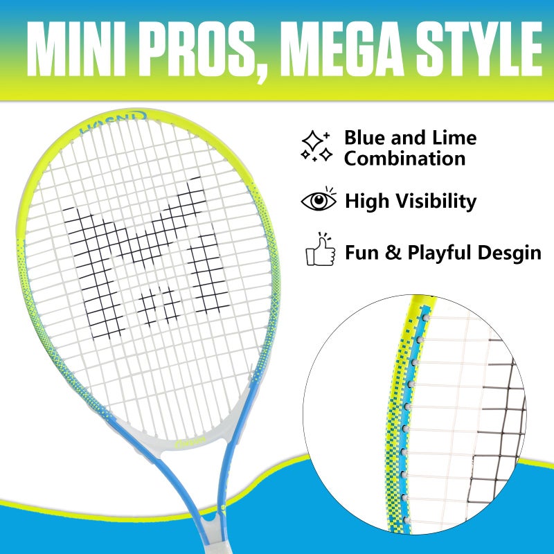 INSUM 25 inch Kids Tennis Racket for Aged 10~12 Beginner, Multi-Color & Size Youth Tennis Racket Come with Shoulder Cover Bag for Carry - Image 4
