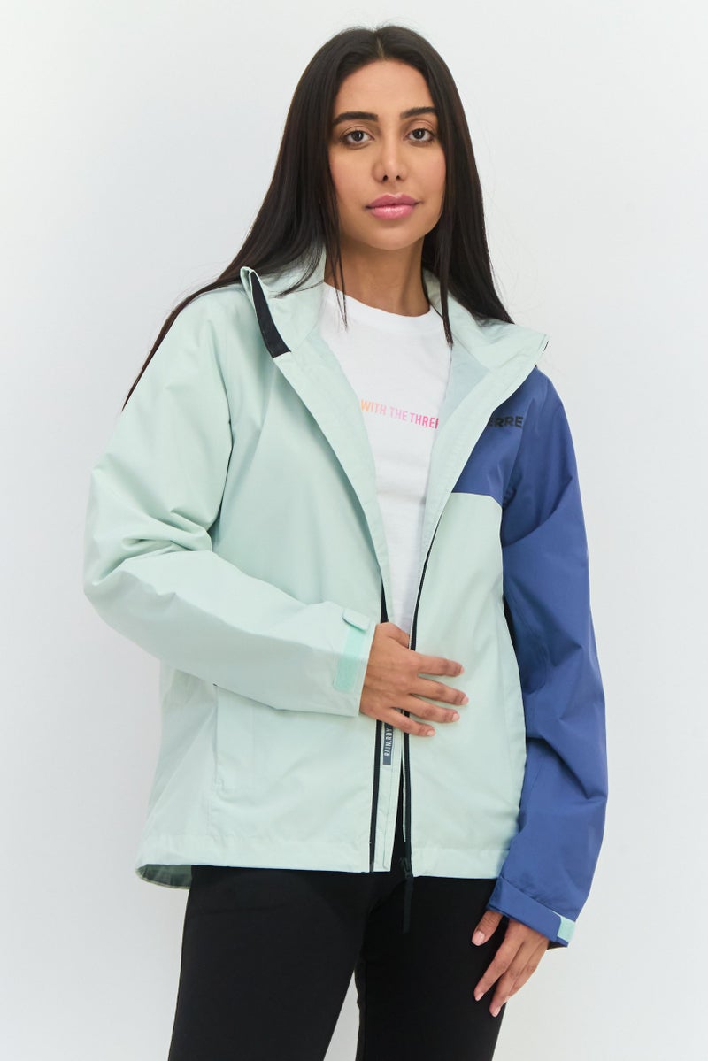 Adidas Women Sportswear Fit Long Sleeves Training Jacket, Mint Green - Image 1