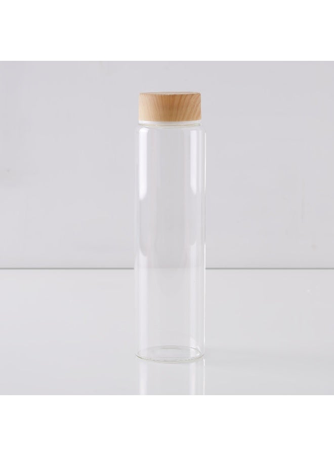 Home Box زجاجة ماء من البورسليكات مع غطاء خشبي - Image 5