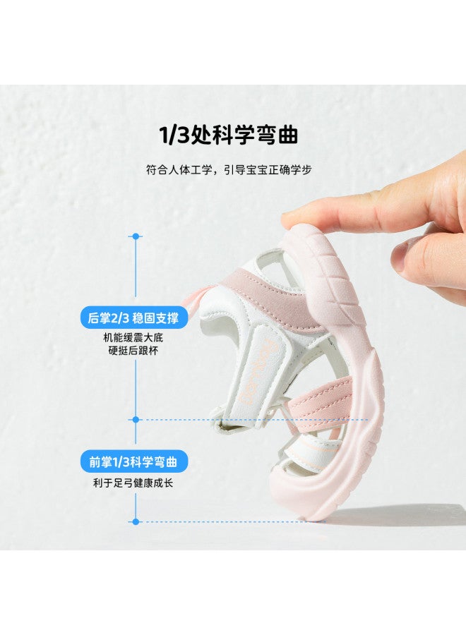 Bornbay 2025 Summer New Color-blocked Sandals For Boys & Girls, Breathable Big-hole Design, Casual Beach Shoes, Kids' Sport Sandals - Image 4