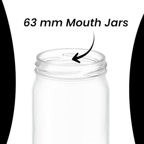 Machak Glass Jar Lids Only 63mm For 63 mm Mouth Jars (Black, 12Pcs) - Image 3