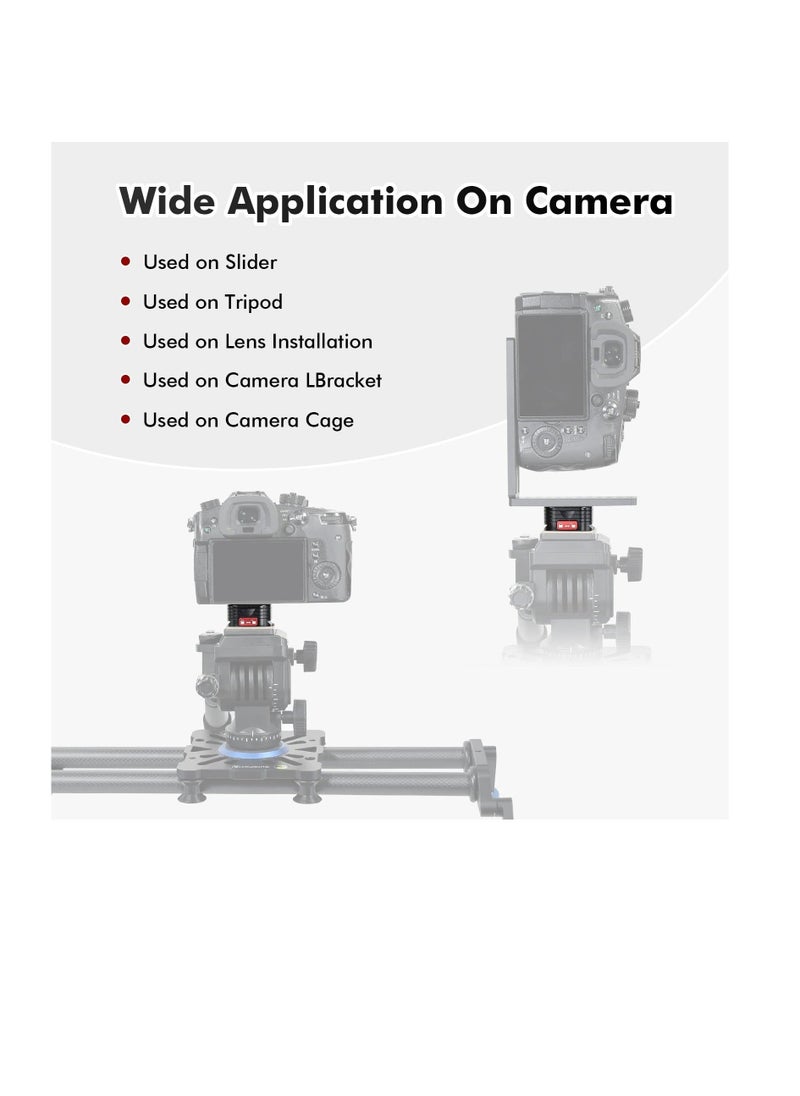 Generic - Quick Release Plate, Quick Release System QR Plate with Arca Swiss Slot Universal 1/4" to 3/8" Screw, Perfect for Tripod/Monopod/Camcorders - Image 1