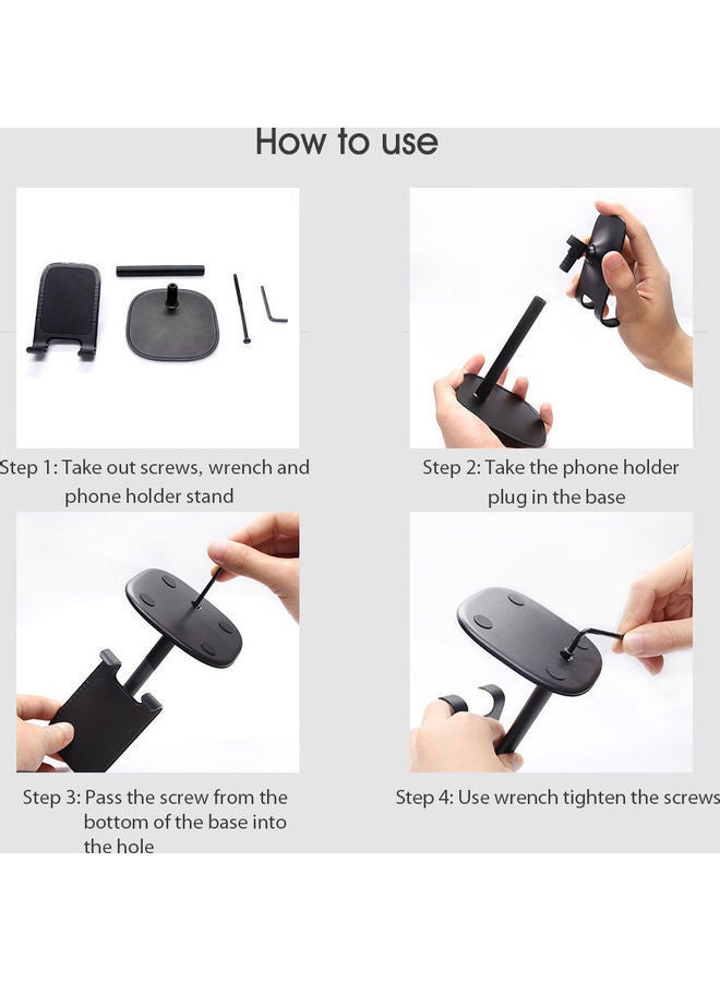 نيبمينينت حامل للهاتف المحمول. 17x10x11سم فضي. - Image 2