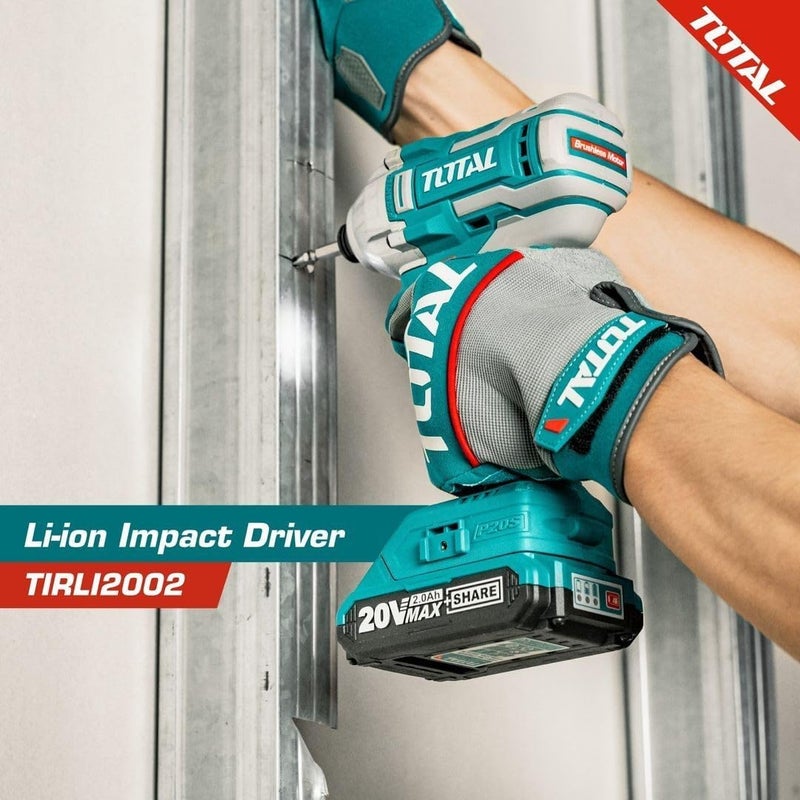 TOTAL Tools Tirli2002 Impact Driver Li-Ion 20V 2Ah 170Nm - Image 2