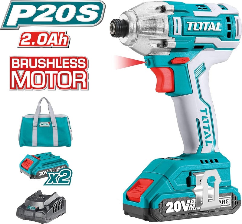 TOTAL Tools Tirli2002 Impact Driver Li-Ion 20V 2Ah 170Nm - Image 5