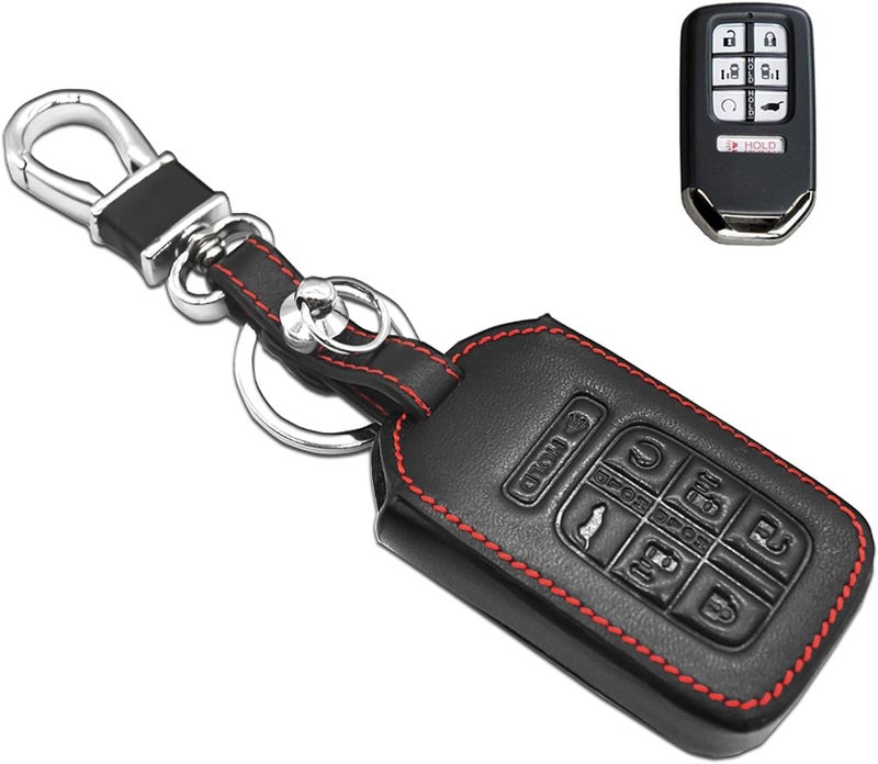 MECHCOS Leather Key Fob Cover for Honda Odyssey Elite EX EX-L LX Touring - Image 1