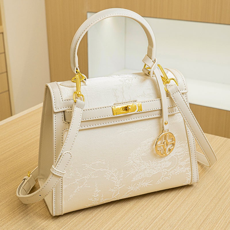 High-End Chinese Embroidered Women'S Bag 2024 Red Bridal Bag Wedding Bag Mother'S Day Handbag - Image 1