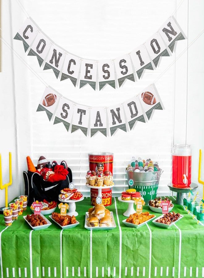 HIKLO Football Concession Stand Banner - Green Football Party Decoration, Tailgating Party Concession Stand Sign Decoration, Sports Theme Birthday Party Supplies for Boy - Image 3