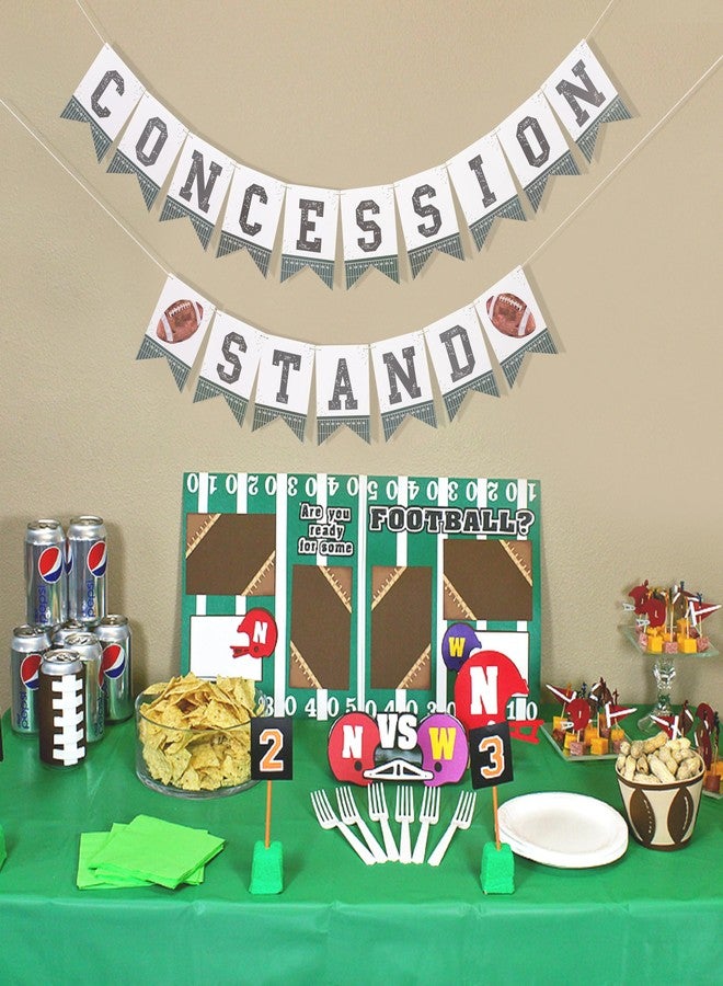 HIKLO Football Concession Stand Banner - Green Football Party Decoration, Tailgating Party Concession Stand Sign Decoration, Sports Theme Birthday Party Supplies for Boy - Image 5