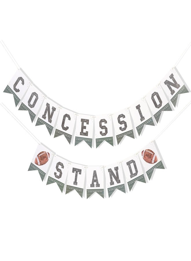 HIKLO Football Concession Stand Banner - Green Football Party Decoration, Tailgating Party Concession Stand Sign Decoration, Sports Theme Birthday Party Supplies for Boy - Image 1