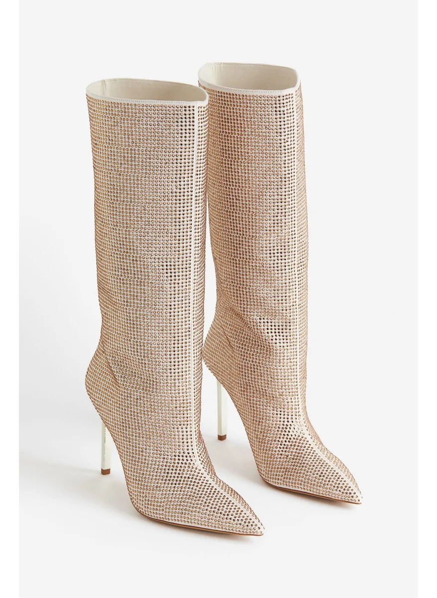اتش اند ام Rhinestone-Embellished Boots