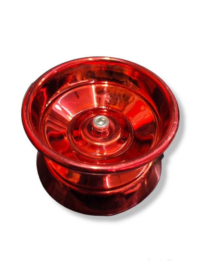 Shivsoft ® Fine Quality High Gloss High Speed Metal YoYo Spiner Toy with Bearing (2.5 inch) Made in India (Red) - Image 2