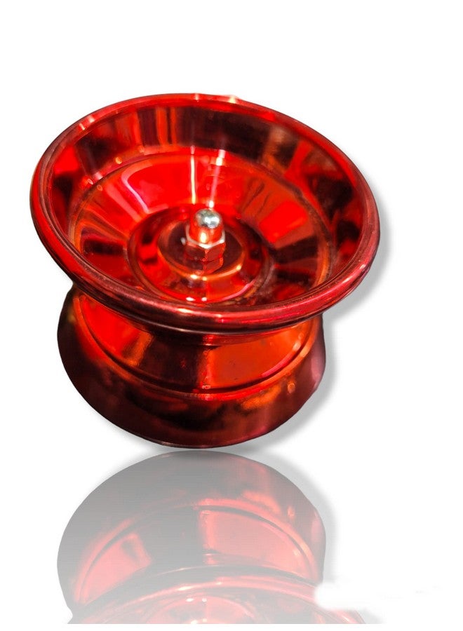 Shivsoft ® Fine Quality High Gloss High Speed Metal YoYo Spiner Toy with Bearing (2.5 inch) Made in India (Red) - Image 1