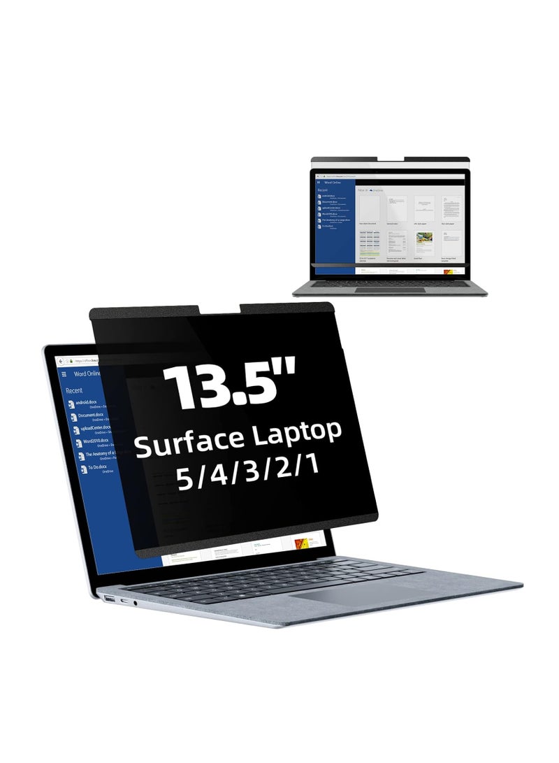1Pack Magnetic Privacy Screen for 13.5 Inch Surface Laptop 6/5/4/3/2/1, Removable Anti Blue Light Glare Microsoft Surface Privacy Filter Screen Protector Laptop 6/5/4/3/2/1 - Image 1