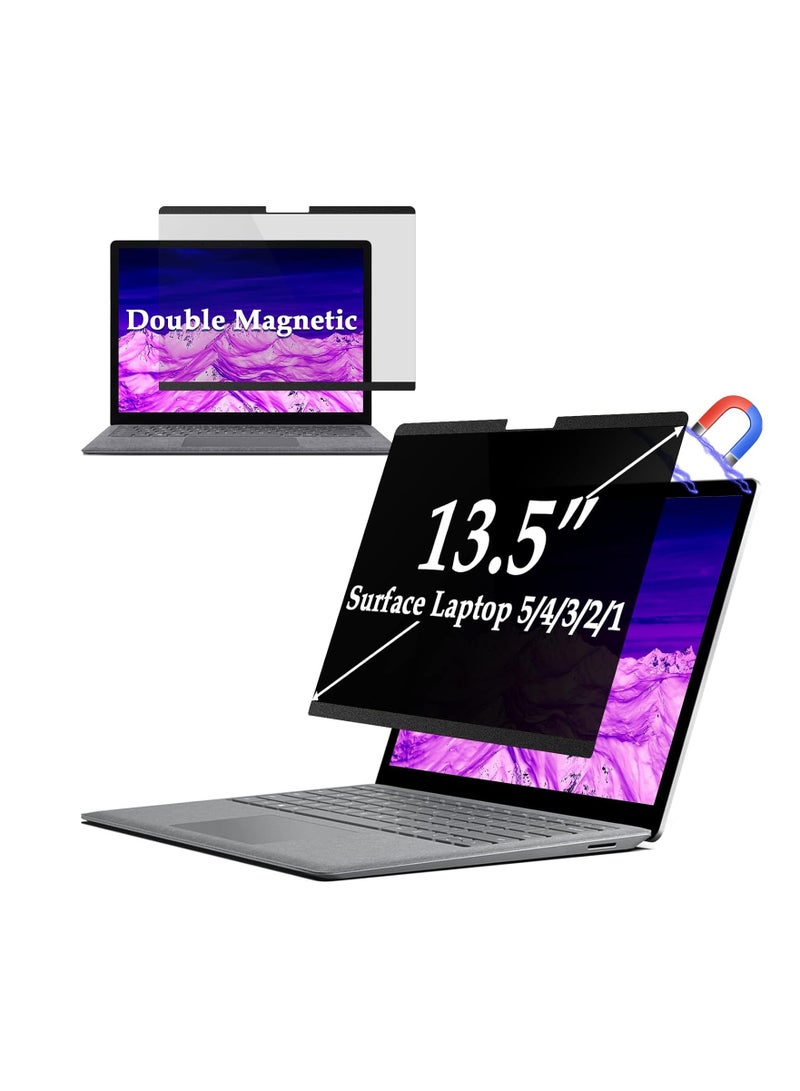 1Pack Magnetic Privacy Screen for 13.5 Inch Surface Laptop 6/5/4/3/2/1, Removable Anti Blue Light Glare Microsoft Surface Privacy Filter Screen Protector Laptop 6/5/4/3/2/1 - Image 4