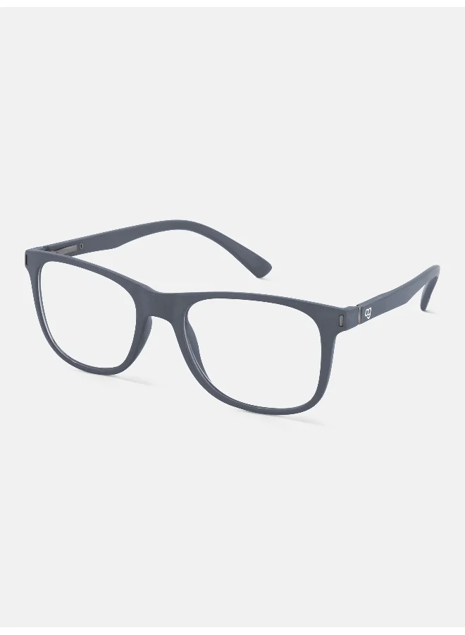 Woggles Noir Grey Square Blue Screen Glasses