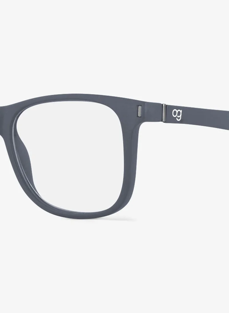 Woggles Noir Grey Square Computer Glasses