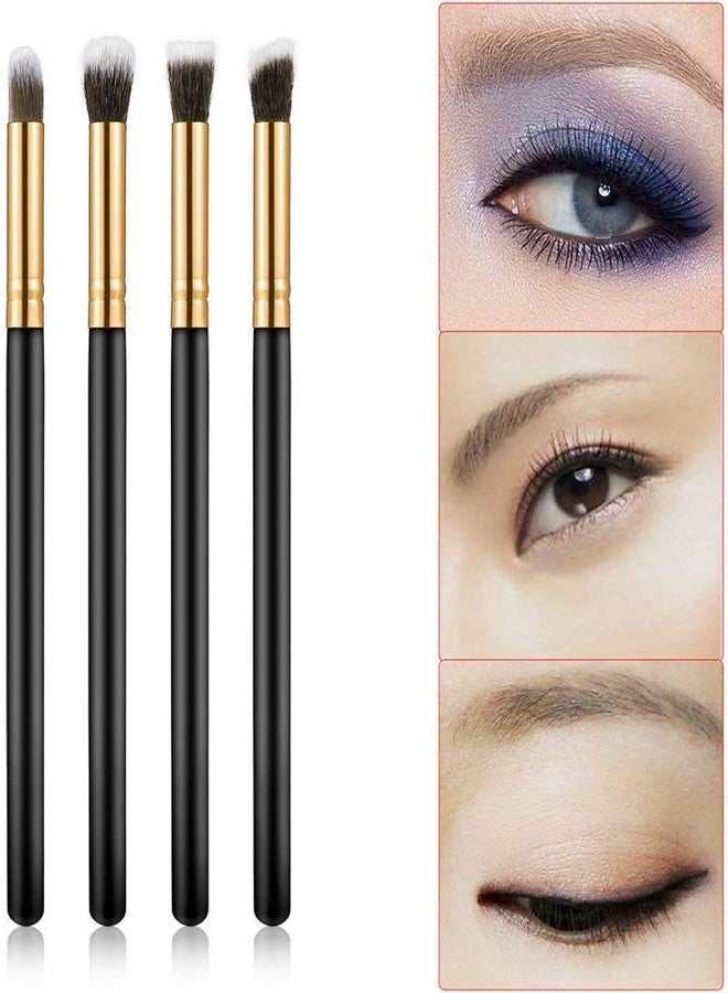 SUNISA Nylon Bristle Soft 4 Pcs Black Pencil Makeup Brushes Set - (Pack of 4) - Image 5