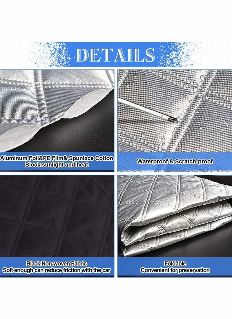 Y&D Car Sun Shade Windscreen Sunshade Cover 3 Magnet UV Protection for Summer Winter Against Snow Ice Frost Dust Foldable Removable 193 * 126cm Most SUV Truck  - Image 2