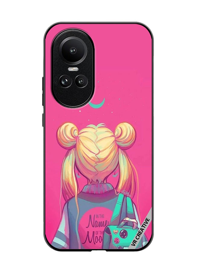 VR CREATIVE Protective Case Cover For Oppo Reno 10 In The Name Of The Moon Design Multicolour - Image 1