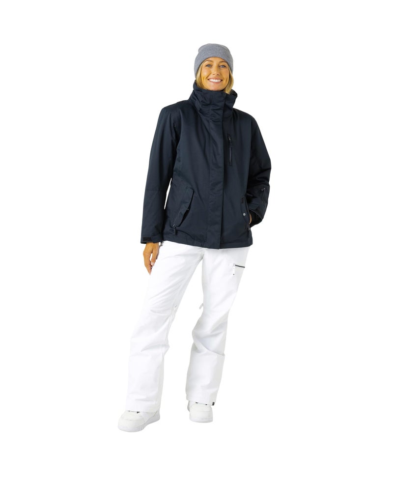 Roxy Women's Jetty Block Jacket – 10K Waterproof, Insulated Snow Jacket, PFAS-Free, Recycled Fabric, Anthracite, Large - Image 1
