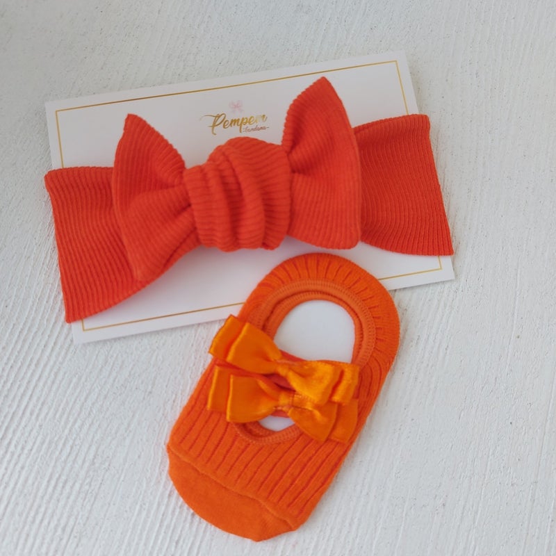 Pempem Bandana Baby Girl Bandana Socks Set - Image 1