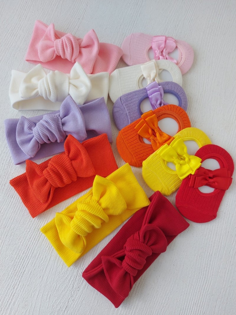 Pempem Bandana Baby Girl Bandana Socks Set - Image 4