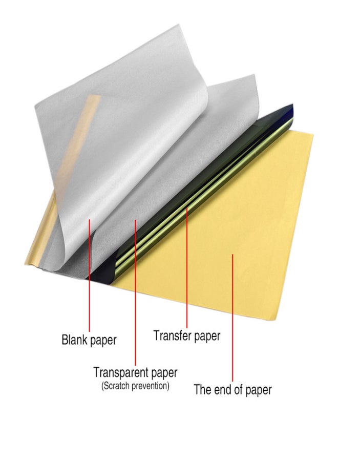 50 Sheets Tattoo Transfer Paper Tattooing A4 Tattoo Thermal Paper Transfer Stencil Paper Tattoo Paper for Tattoo Supplies Kit - Image 4