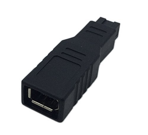 CERRXIAN FireWire IEEE 1394 Type A 400 6 Pin Female to 1394 Type B 800 9 Pin Male Data Transfer Adapter Converter - Image 1