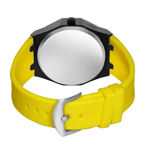 IIK COLLECTION Men's Car Wheel Watch with Spinning Car Rim Hub Design with Silicon Strap|| Analog | Quartz Movement|| Water Resistant, Scratch Resistant - Image 5