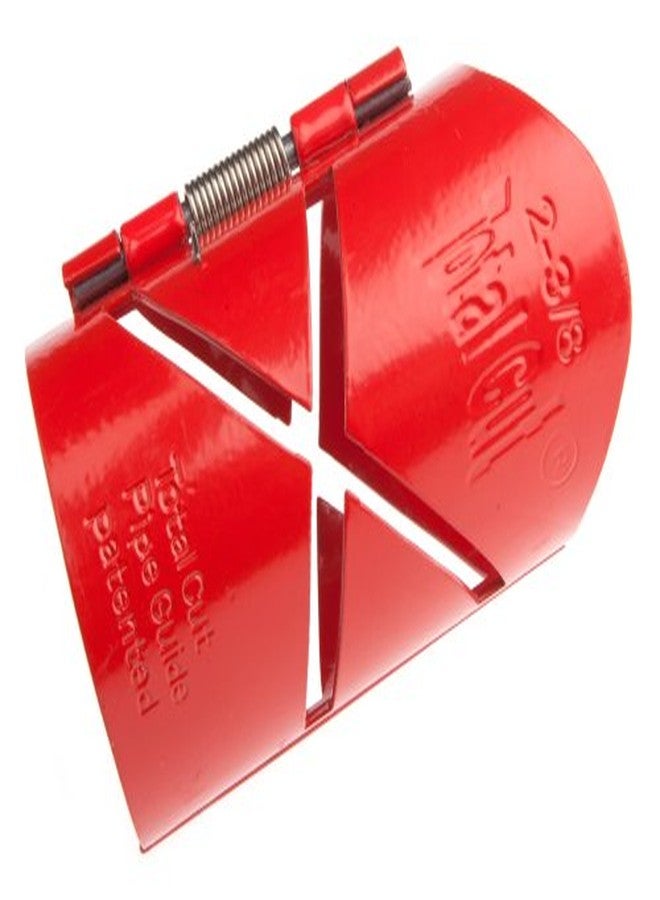 Forney 70620 Pipe Cutting Guide, Total Cut, 2-3/8-Inch , Red - Image 4