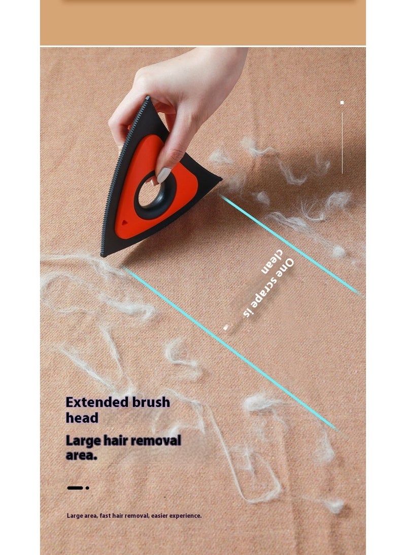 Triangle Pet Hair Remover Brush Cat Dog Hair Remover, Reusable Professional Lint Remover, Brush Cleaning For Couch, Furniture, Carpet, Blankets, Car, Bed, Sofa - Image 5